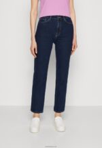 Anna Field kvinner jeans med rette ben blå denim P266L664