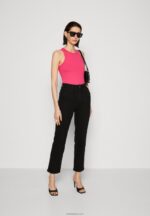 Anna Field kvinner jeans med rette ben, svart denim P266L665 - Bilde 2