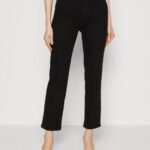 Anna Field kvinner jeans med rette ben, svart denim P266L665