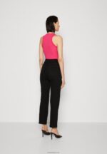 Anna Field kvinner jeans med rette ben, svart denim P266L665 - Bilde 3