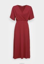 Anna Field kvinner jersey kjole bordeaux P266L118 - Bilde 4