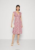 Anna Field kvinner jersey kjole brun/beige/rosa P266L123 - Bilde 2