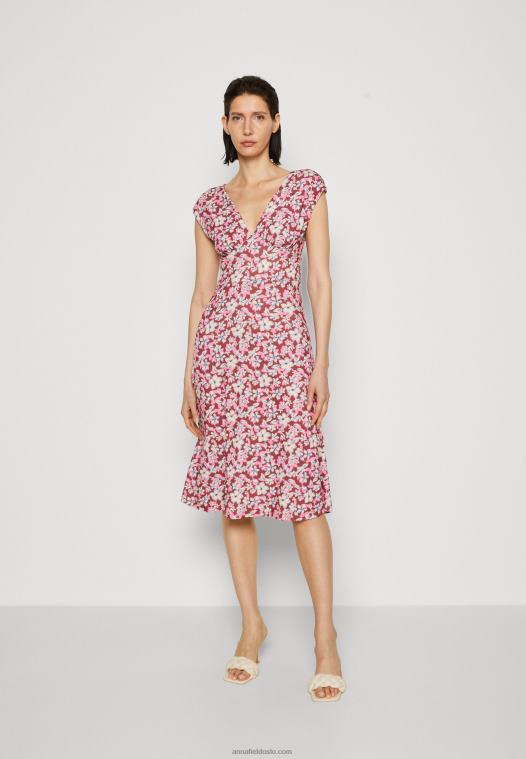 anna_field_kvinner_jersey_kjole_brun_beige_rosa_p266l123.jpg Anna Field kvinner jersey kjole brun/beige/rosa P266L123 - Bilde 1