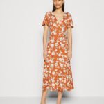 Anna Field kvinner jersey kjole brun/hvit P266L185