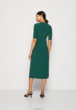 Anna Field kvinner jersey kjole grønn P266L150 - Bilde 3