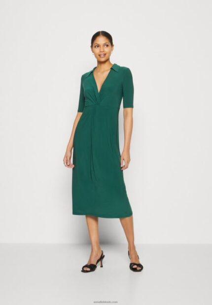 Anna Field kvinner jersey kjole grønn P266L150