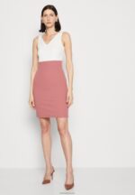Anna Field kvinner jersey kjole hvit/rosa P266L36 - Bilde 4