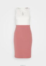 Anna Field kvinner jersey kjole hvit/rosa P266L36 - Bilde 5