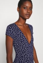 Anna Field kvinner jersey kjole maritim blå/hvit P266L129 - Bilde 4