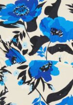 Anna Field kvinner jersey kjole off white/blå P266L166 - Bilde 6