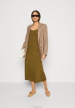 Anna Field kvinner jersey kjole oliven P266L179 - Bilde 2