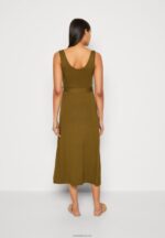 Anna Field kvinner jersey kjole oliven P266L179 - Bilde 3