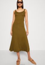 Anna Field kvinner jersey kjole oliven P266L179 - Bilde 4