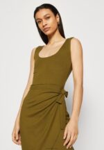 Anna Field kvinner jersey kjole oliven P266L97 - Bilde 4