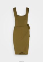 Anna Field kvinner jersey kjole oliven P266L97 - Bilde 5
