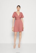 Anna Field kvinner jersey kjole rosa P266L127 - Bilde 2