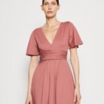 Anna Field kvinner jersey kjole rosa P266L127