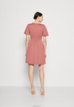 Anna Field kvinner jersey kjole rosa P266L127 - Bilde 3