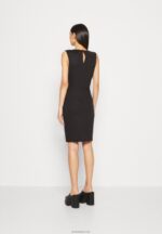 Anna Field kvinner jersey kjole svart/hvit P266L106 - Bilde 3