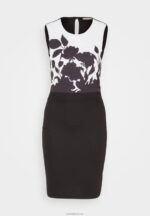 Anna Field kvinner jersey kjole svart/hvit P266L106 - Bilde 5