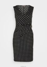 Anna Field kvinner jersey kjole svart/hvit P266L108 - Bilde 5