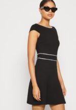 Anna Field kvinner jersey kjole svart/hvit P266L113 - Bilde 4