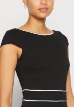 Anna Field kvinner jersey kjole svart/hvit P266L113 - Bilde 6
