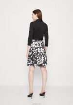 Anna Field kvinner jersey kjole svart/hvit P266L130 - Bilde 3