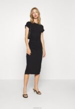Anna Field kvinner jersey kjole svart P266L107 - Bilde 2