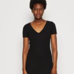 Anna Field kvinner jersey kjole svart P266L137