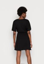 Anna Field kvinner jersey kjole svart P266L159 - Bilde 3