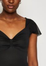 Anna Field kvinner jersey kjole svart P266L160 - Bilde 6