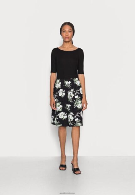 Anna Field kvinner jersey kjole svart P266L169