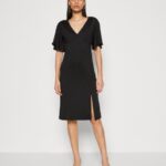 Anna Field kvinner jersey kjole svart P266L176