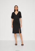 Anna Field kvinner jersey kjole svart P266L176
