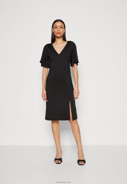 Anna Field kvinner jersey kjole svart P266L176