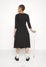 Anna Field kvinner jersey kjole svart P266L181 - Bilde 7
