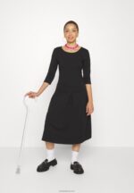 Anna Field kvinner jersey kjole svart P266L181 - Bilde 9