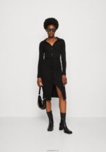 Anna Field kvinner jersey kjole svart P266L183 - Bilde 2