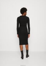 Anna Field kvinner jersey kjole svart P266L183 - Bilde 3
