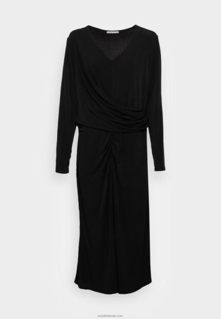 Anna Field kvinner jersey kjole svart P266L67