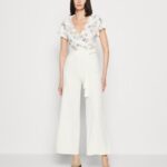 Anna Field kvinner jumpsuit beige/hvit P266L880