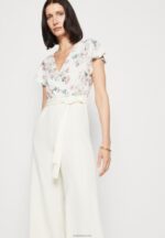 Anna Field kvinner jumpsuit beige/hvit P266L880 - Bilde 4