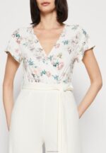 Anna Field kvinner jumpsuit beige/hvit P266L880 - Bilde 6