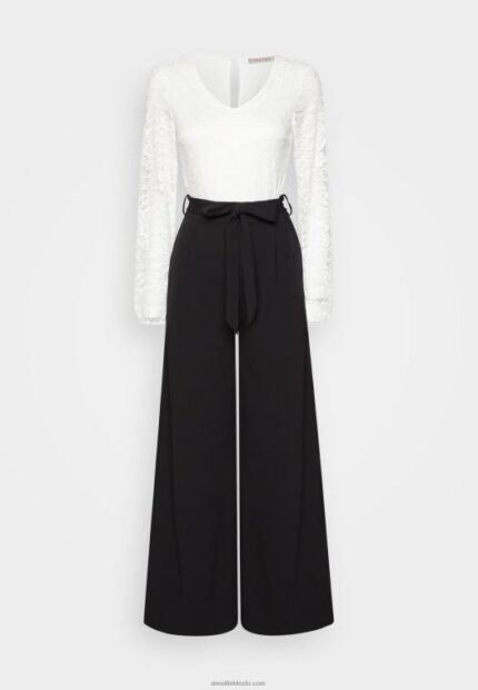 Anna Field kvinner jumpsuit hvit/svart P266L901