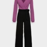 Anna Field kvinner jumpsuit lilla/svart P266L887