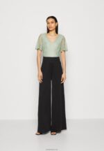 Anna Field kvinner jumpsuit lysegrønn/svart P266L871