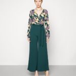 Anna Field kvinner jumpsuit mørkegrønn/gul P266L899