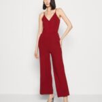 Anna Field kvinner jumpsuit mørkerød P266L882