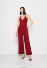 Anna Field kvinner jumpsuit mørkerød P266L882